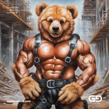 Construction Dad + Teddy Bear