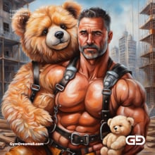 Construction Dad + Teddy Bear