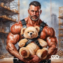 Construction Dad + Teddy Bear
