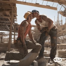 Construction 2, gdmjley style. Photorealistic paintings. Stable Diffusion, SDXL, Custom LoRA.