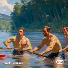 Crew. Paintings in the style of American Realism. Stable Diffusion with SDXL.