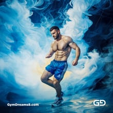 Dance / Run. Photorealistic paintings of men running, Stable Diffusion with Virile Reality