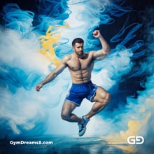 Dance / Run. Photorealistic paintings of men running, Stable Diffusion with Virile Reality