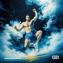 Dance / Run. Photorealistic paintings of men running, Stable Diffusion with Virile Reality