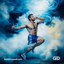 Dance / Run. Photorealistic paintings of men running, Stable Diffusion with Virile Reality