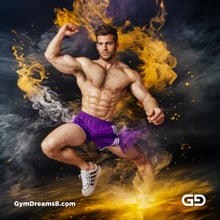 Dance / Run. Photorealistic paintings of men running, Stable Diffusion with Virile Reality