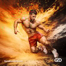 Dance / Run. Photorealistic paintings of men running, Stable Diffusion with Virile Reality