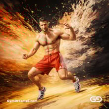 Dance / Run. Photorealistic paintings of men running, Stable Diffusion with Virile Reality