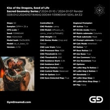 Kiss of the Dragons, Seed of Life, Sacred Geometry series. Stable Diffusion, SDXL, control nets.