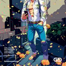 Taking a selfie in Paris, Anime Style. After Feet45Paris @alpha_lomaxx.