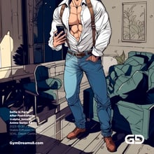 Taking a selfie in Paris, Anime Style. After Feet45Paris @alpha_lomaxx.