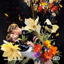 Flower Abstract Kiss. Abstract composition of gay couple kissing in a field of flowers. Stable Diffusion with Shuffle control net, Virile Fusion.