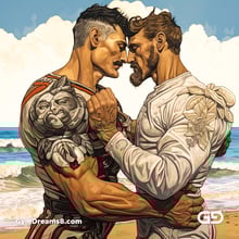 Gladiator Couple, Illustration