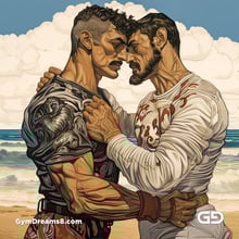 Gladiator Couple, Illustration