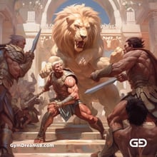Gladiators and Lions, Variations 1.