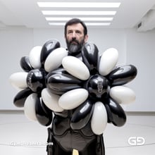 Inflatable Sculptures. Art installation concepts, with Midjourney v5