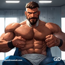 Jocks - Locker Room Chronicles. Players from the Rugby team hang out after practice. Rendered with Virile Animation.