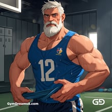 Jocks - Locker Room Chronicles. Players from the Rugby team hang out after practice. Rendered with Virile Animation.