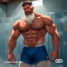 Jocks - Locker Room Chronicles. Players from the Rugby team hang out after practice. Rendered with Virile Animation.