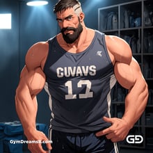 Jocks - Locker Room Chronicles. Players from the Rugby team hang out after practice. Rendered with Virile Animation.