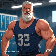 Jocks - Locker Room Chronicles. Players from the Rugby team hang out after practice. Rendered with Virile Animation.