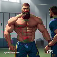 Jocks - Locker Room Chronicles. Players from the Rugby team hang out after practice. Rendered with Virile Animation.