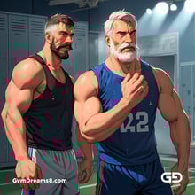Jocks - Locker Room Chronicles. Players from the Rugby team hang out after practice. Rendered with Virile Animation.
