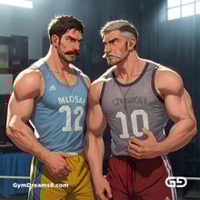 Jocks - Locker Room Chronicles. Players from the Rugby team hang out after practice. Rendered with Virile Animation.