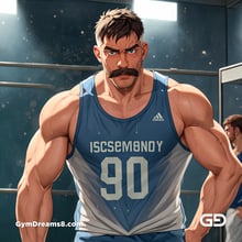 Jocks - Locker Room Chronicles. Players from the Rugby team hang out after practice. Rendered with Virile Animation.