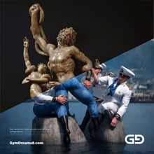 Men Variations. After Laocoön and His Sons. Collage series. Stable Diffusion, control net, Virile Fusion 3 Beta 1.