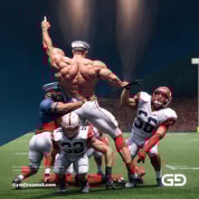 Men Variations. After Laocoön and His Sons. Collage series. Stable Diffusion, control net, Virile Fusion 3 Beta 1.