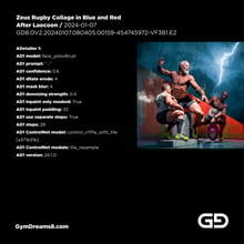 Zeus Rugby Collage, After the Laocoon Group.