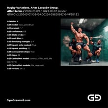 Rugby Variations. After Laocoon Group. Stable Diffusion, control net, Virile Fusion 3 Beta 1.