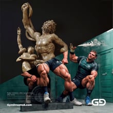 Rugby Variations. After Laocoon Group. Stable Diffusion, control net, Virile Fusion 3 Beta 1.