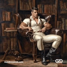 Leather, Books, and Suspenders. Twunks in white leather with books. Rendered with Stable Diffusion and SDXL.