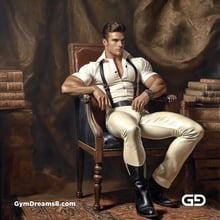 Leather, Books, and Suspenders. Twunks in white leather with books. Rendered with Stable Diffusion and SDXL.