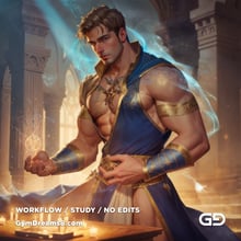 Battle Mage. Prelude to the Sacred Geometry. Stable Diffusion, Airfuck’s Wild Mix, Shuffle CN.