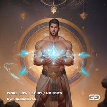 Battle Mage. Prelude to the Sacred Geometry. Stable Diffusion, Airfuck’s Wild Mix, Shuffle CN.