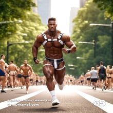 Man, Harness, Run. Stable Diffusion with SDXL, Custom Harness LoRA by BrawnyAI