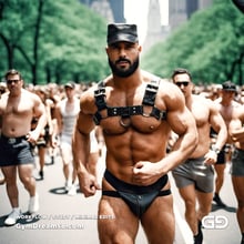 Man, Harness, Run. Stable Diffusion with SDXL, Custom Harness LoRA by BrawnyAI