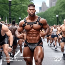 Man, Harness, Run. Stable Diffusion with SDXL, Custom Harness LoRA by BrawnyAI