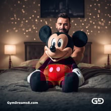 Mickey Mouse. Rendered with Stable Diffusion and JuggernautXL.