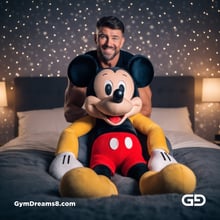 Mickey Mouse. Rendered with Stable Diffusion and JuggernautXL.