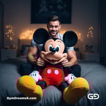 Mickey Mouse. Rendered with Stable Diffusion and JuggernautXL.