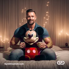 Mickey Mouse. Rendered with Stable Diffusion and JuggernautXL.