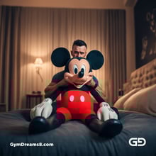 Mickey Mouse. Rendered with Stable Diffusion and JuggernautXL.