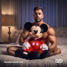 Mickey Mouse. Rendered with Stable Diffusion and JuggernautXL.