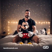 Mickey Mouse. Rendered with Stable Diffusion and JuggernautXL.