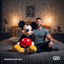 Mickey Mouse. Rendered with Stable Diffusion and JuggernautXL.