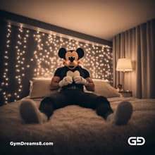 Mickey Mouse. Rendered with Stable Diffusion and JuggernautXL.